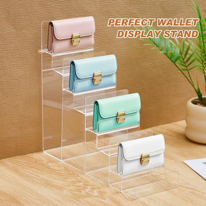 Kathfly 2 Pack 8-tier Acrylic Display Stand for Purses & Wallets - size: 8-tier