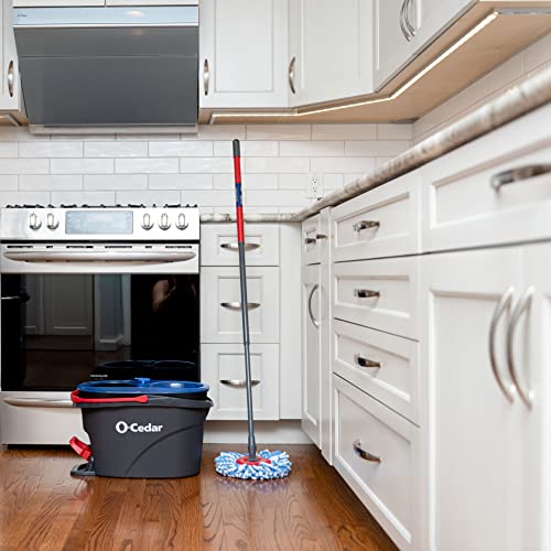 O-Cedar RinseClean Spin Mop & Bucket System + 1 Extra Mop Head | Clean with Clean Water | Removes 99% of Bacteria - color: Rinseclean Spin Mop & Bucket + 1 Extra Refill