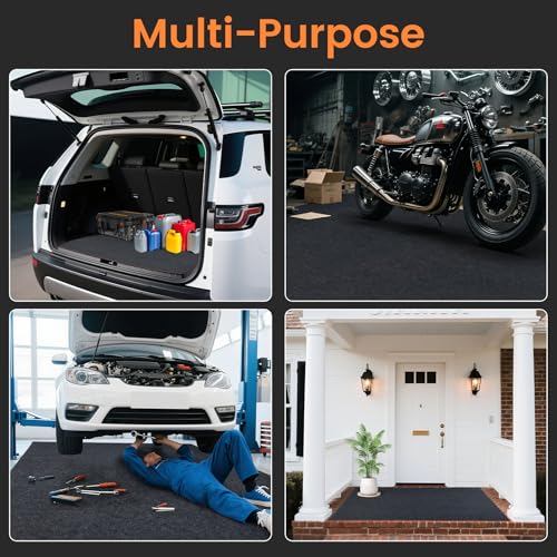 Garage Floor Mat, 7' 2" x 8' 4", Premium Absorbent Oil Pad - size: 7' 2" x 8' 4"
