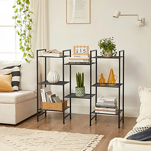 SONGMICS 4-Tier Storage Rack, Bathroom Shelf, Extendable Plant Stand