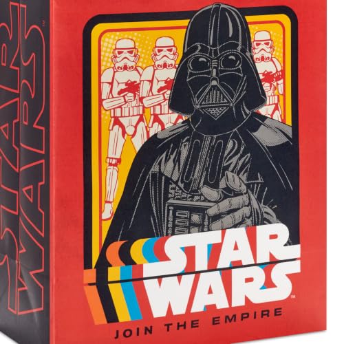 Hallmark Star Wars 13" Large Gift Bags (3 Bags: Darth Vadar and Storm Troopers) for Birthdays, Christmas, Holidays - style: Star Wars (3 Gift Bags)