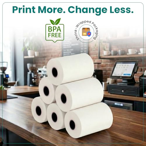 Receipt Paper Rolls for Verifone T650c T650p V660p Credit Card Machine