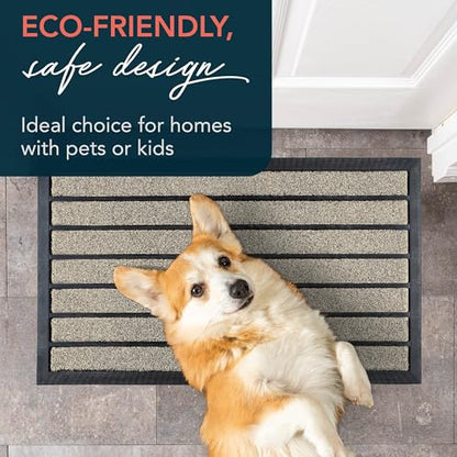 ubdyo Extra Durable Door Mat Outside Entrance (30" x 17", Bright Beige) - color: Bright Beige, size: 30" x 17" (Rectangular)