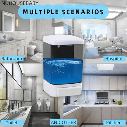 Manual Soap Dispenser Wall Mounted 33.8oz Bathroom Commercial