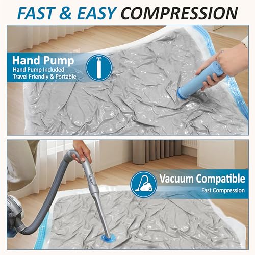 Vacuum Storage Bags with Hand Pump, Vacuum Seal Space Saver Bags,20 Combo - size: Combo