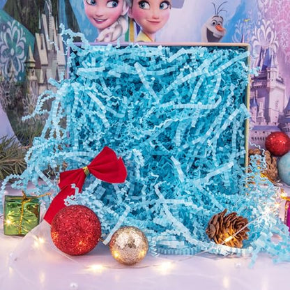 Caleihd Crinkle Cut Paper Shred Filler Gift Cushion Streamer Blue - color: Blue