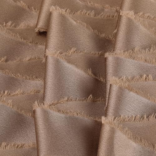 Silk Satin Ribbon 1-1/2 Inch x 30 Yards Champagne Brown - color: Champagne Brown