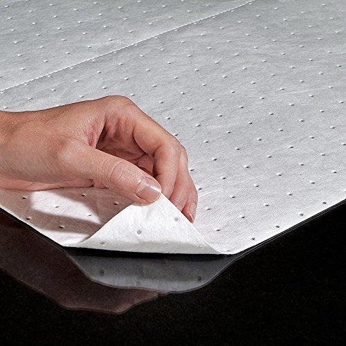 PIG Oil Absorbing Mat Pad in Dispenser Box Absorbs Oil and Fuel Repels Water 14-Ounce Absorbency 15" x 20" Box of 200 MAT485 - style: With Dispenser Box