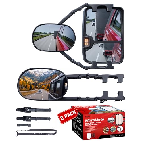 MirroMate Flexible-Fit Towing Mirrors for Small & Large Mirrors