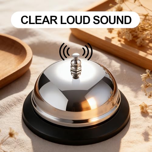 2-Pack Call Bell, 3.3Inch Stainless Steel Service Bell