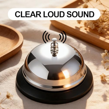2-Pack Call Bell, 3.3Inch Stainless Steel Service Bell