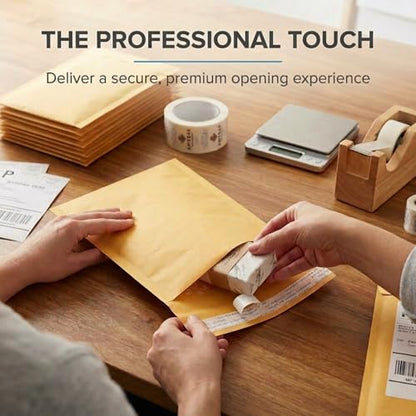 BOX USA 6 x 10" Kraft Bubble Mailers (150-Pack) - Brown Padded Envelopes, Self-Seal Shipping Bags for Business, Heavy Duty Cushioned Mailing Envelopes for Packaging and Shipping - size: 6x10" (150-Pack)