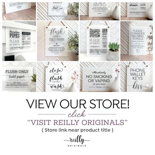 Reilly Originals 4x6 Inches, Quiet Hours Designer Sign ~ Ready to Stick ~ Premium Finish, Durable (1) (White) - color: White