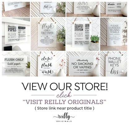Reilly Originals 4x6 Inches, Quiet Hours Designer Sign ~ Ready to Stick ~ Premium Finish, Durable (1) (White) - color: White