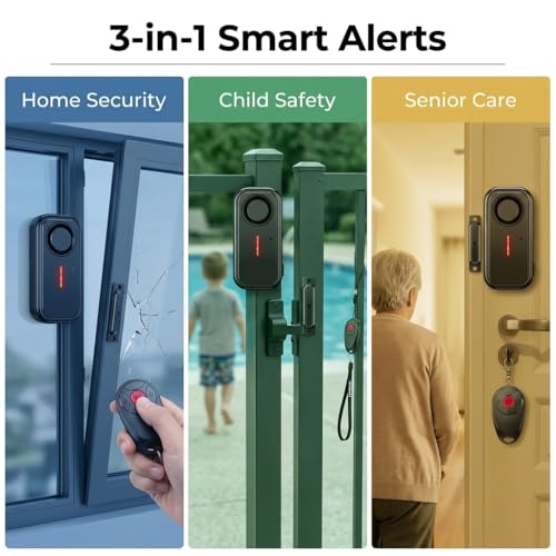 Hendun Upgraded Window Door Alarm With Remote, Pool Alarm For Kids Safety