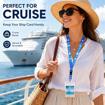 HONSIO 6 Pack Cruise Lanyard for Ship Cards, Cruise Essentials 2026 - color: Multicolor