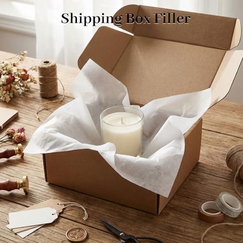 VGOODALL 450 Sheets White Tissue Paper, 11.5 X 8 inches - color: White