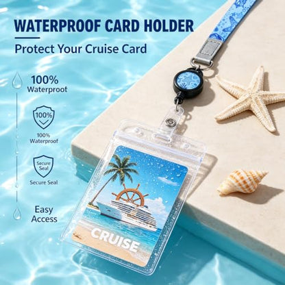 4 Pack Cruise Lanyard for Ship Cards, Cruise Essentials 2026, Starfish - color: Starfish