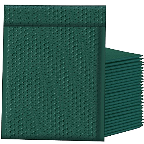 Famagic Bubble Mailers 8.5x12 Inch 25pc Ultramarine Green Shipping Bags, Chic Packaging Bags For Small Business, Colored Padded Mailing Envelopes, Opaque Matte Self Seal Bubble Poly Mailers Bulk #2 - color: Ultramarine Green, size: 8.5x12 25pcs
