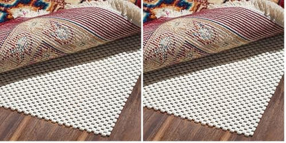 BAGAIL BASICS Non Slip Rug Pad Gripper 5 x 7 Feet Extra Thick Carpet Pads for Area Rugs and Hardwood Floors, Keep Your Rugs Safe and in Place (Pack of 2) - size: 5' x 7' (Rectangular) (Pack of 2)