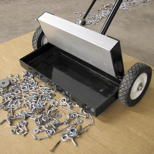 Master Magnetics Magnetic Floor Sweeper with Release - Heavy Duty Push-Type, 14" Sweeping Width, 1 Each, MFSM14RX - style: 14"