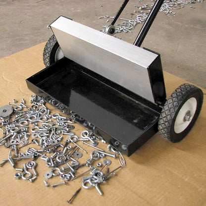 Master Magnetics Magnetic Floor Sweeper with Release - Heavy Duty Push-Type, 14" Sweeping Width, 1 Each, MFSM14RX - style: 14"