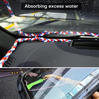 NEWISHTOOL 16 Ft Soak Rope for Window Tint, 5M Microfiber Rope Tools