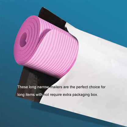 100 Pack 4x30 Inches Long Poly Mailers, Long Shipping Bags White Envelopes Packaging for Unique Narrow Items Mailing - size: 4x30 Inches / 100-PACK