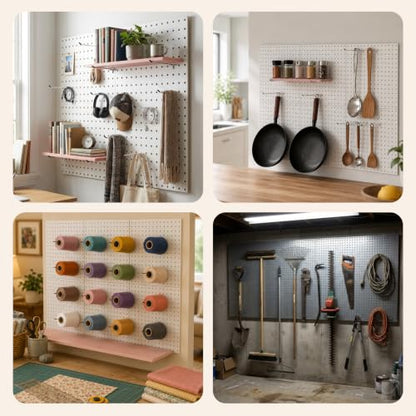 JEAWIWI 30 Pcs Metal Pegboard Hooks, 8 Inch Fit 1/5 in Peg Board - size: 8in 30pcs