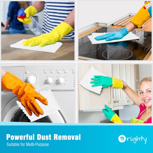 Orighty Microfiber Cleaning Cloth - 24 Pack, White Cleaning Rags 12x11 inch - color: White, size: 24 Pack