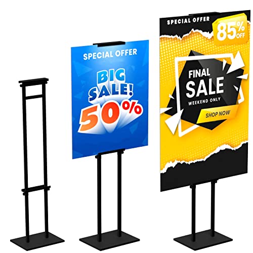GUOHONG 2Pack Poster Stand for Display, Adjustable Floor Stand Sign Holder - size: 75 inch-2Pack