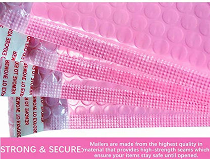 Bubble Mailers 3.5X5.9 Inch 50 Pack Small Padded Envelopes Bags (Pink) - color: Pink, size: 3.5X5.9 Inches