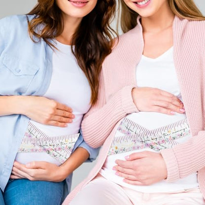 Coume 2 Rolls Baby Shower Measuring Tape 2 Inch x 150 Feet Tummy Measure Belly Game Tape for Baby Shower Party Favors and Supplies(Butterfly) - style: Butterfly
