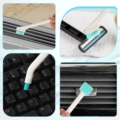 16 Pcs Small Household Cleaning Brushes, Detail Crevice Cleaning Tool