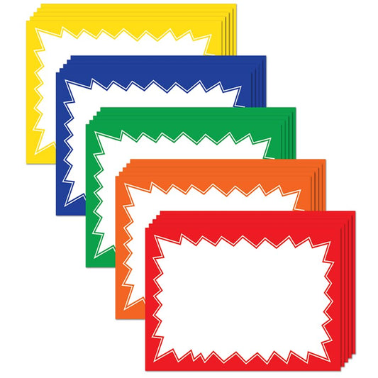 Sale Signs for Retail Stores 100pcs, 5.5" x 7.5" Variety Color Price Tags - color: Variety, size: 5.5" x 7.5"