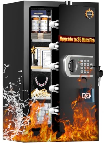 [2026 Upgraded] 35 Mins Heavy Duty Fireproof Safe, 7.5 Cuft Home Safe - size: 7.5 Cuft-35MINS