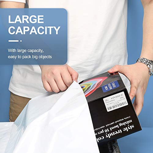 Metronic Small Poly Mailers 9x12 100pc Self Seal Shipping Bags for Clothing - color: White, size: 9x12 100PC