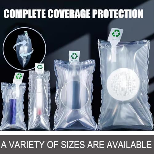 Miupoo Packaging Air Bags,Clear Plastic Inflatable Air Packaging Protector Bag with Free Pump Cushion,Air Cushion Blocking Packaging Bag (Multiple sizes) - size: Multiple sizes