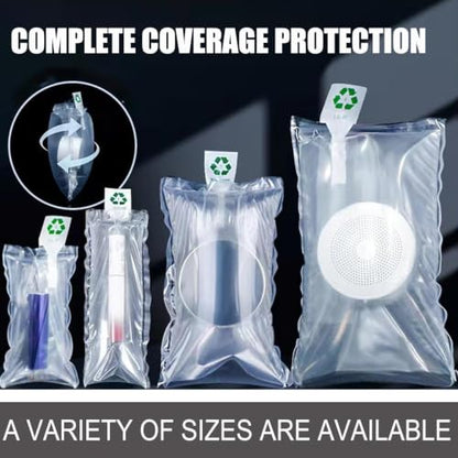 Miupoo Packaging Air Bags,Clear Plastic Inflatable Air Packaging Protector Bag with Free Pump Cushion,Air Cushion Blocking Packaging Bag (Multiple sizes) - size: Multiple sizes