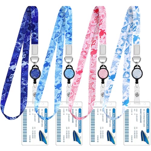 4 Pack Cruise Lanyard for Ship Cards, Cruise Essentials 2026, Starfish - color: Starfish