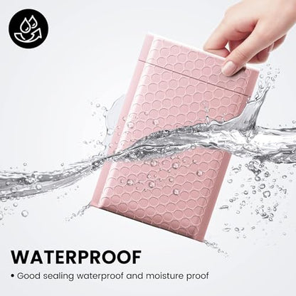Fuxury Small Bubble Mailers Bulk 4x8" 800 Pack Light Pink Padded Envelopes - color: Light Pink, size: 4×8" 800PC