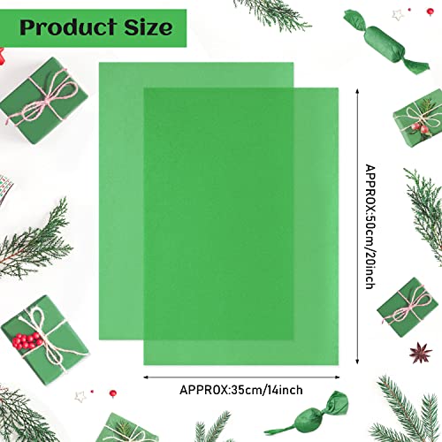 NEBURORA 120 Sheets Green Tissue Paper Christmas Gift Wrap Paper - color: Green