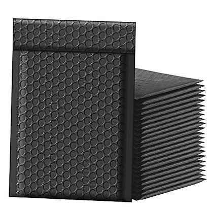 Famagic Black Small Bubble Mailers 4x8 for Shipping Jewelry Cards, 50pc - color: Black, size: 4x8 50pcs