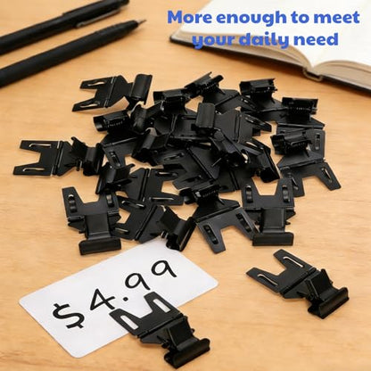 30 Pcs Pop Clip Sign Stand Holder, 270° Rotatable Price Tag Clips