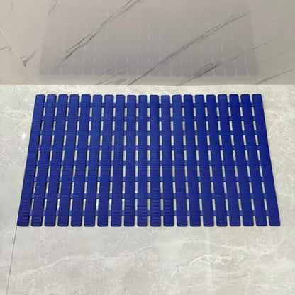 BEMISO Shower Mat Non Slip Bathtub Mat 27.5 x 15.7 Inch Bath Mat for Tub - color: Navy Blue, size: 27.5 x 15.7 inches