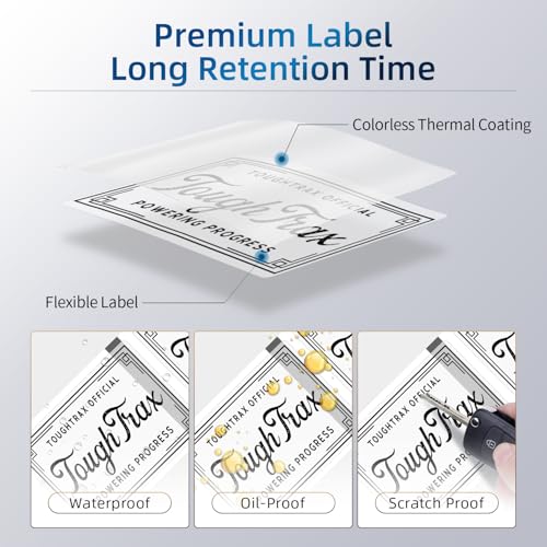 Phomemo Transparent Thermal Labels, 1.57" x 2.36" (40x60mm), Self-Adhesive Thermal Printer Paper, 130 Labels/Roll, for Phomemo M110/M220/M120/M150/M250 Label Printer, Clear - color: Clear, size: 1.57"x2.36"