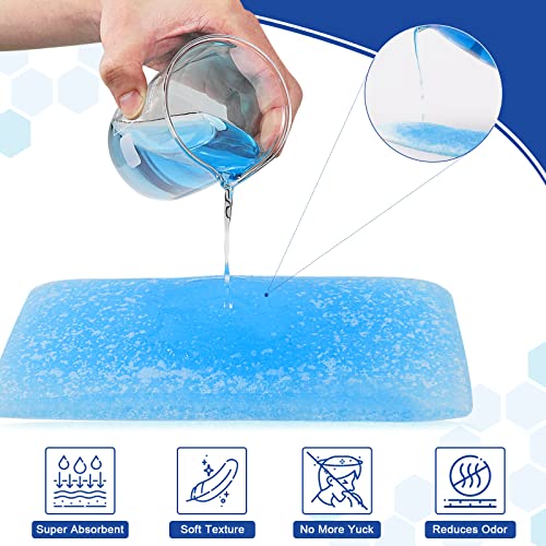90 PCS Commode Absorbent Pads for Commode Liners Bedside Toilet Chair