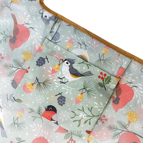 allydrew Medium Foldable Tote Nylon Reusable Grocery Bag (Set of 2) - color: Cardinals