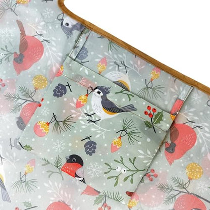 allydrew Medium Foldable Tote Nylon Reusable Grocery Bag (Set of 2) - color: Cardinals