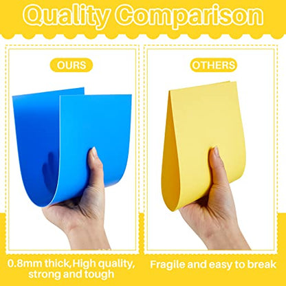 Chinco 18 Pack Library Shelf Dividers with 36 Stickers, 6x12 Inch Colorful